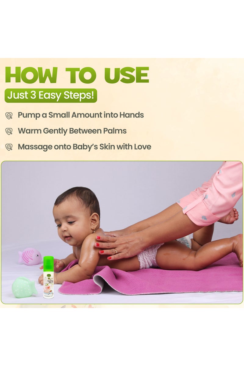 ENFANT Organic Plus Nourishing Baby Oil 100ML Premium Natural Oil For Nourishing Sensitive Skin, Prevent Moisture Loss Best Baby Massage Oil Dermatologically Tested From Germany Combine Five Natural Oils For Skin Nourishment Olive Oil, Argan Oil, Grape Seed Oil, Jojoba Oil & Rice Bran Oil Rich In Vitamin E - Image 4